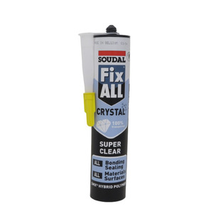 SOUDAL FIX ALL CRYSTAL ADHESIVE & SEALANT - SUPER CLEAR 