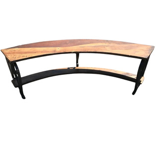 Iron Curved Bench