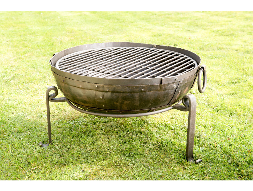 Recycled Fire Bowl including High, Low Stands and Grill